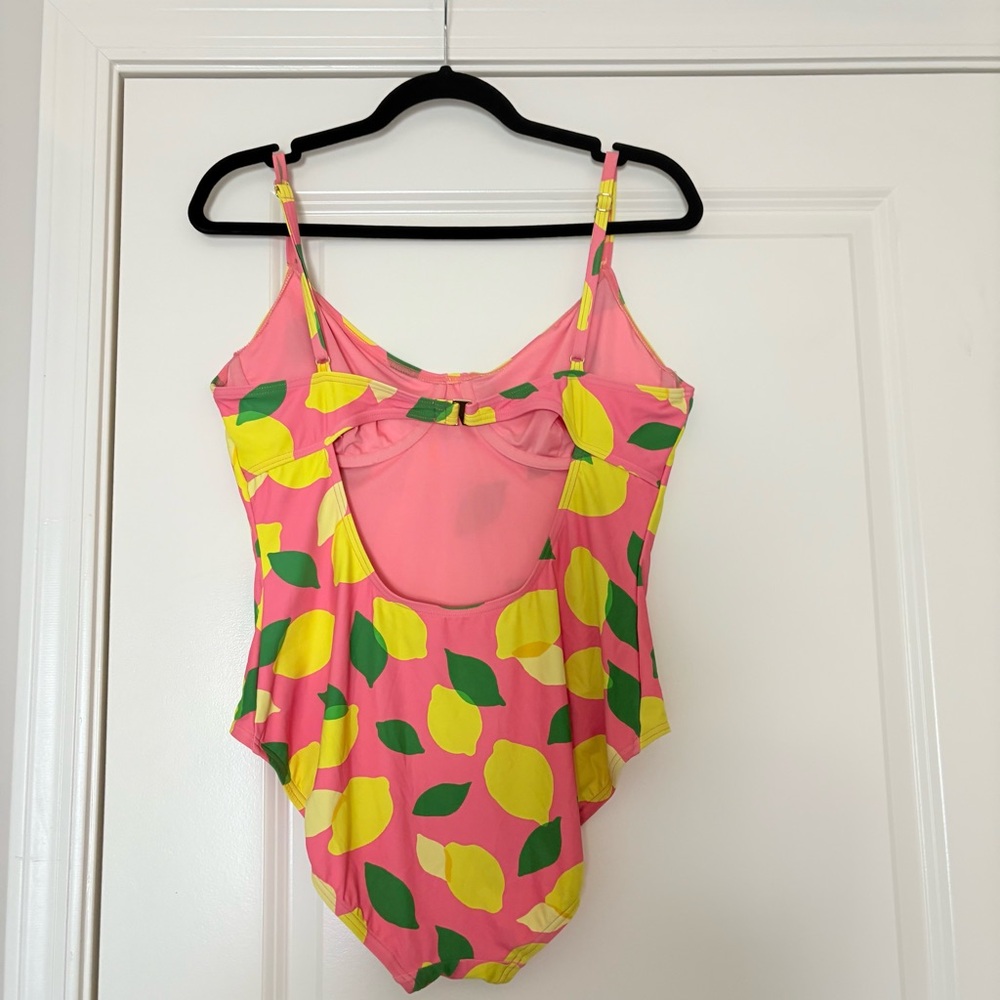 Kate Spade Women’s Pink Lemon-Print One-Piece Swimsuit - Picture 6 of 16